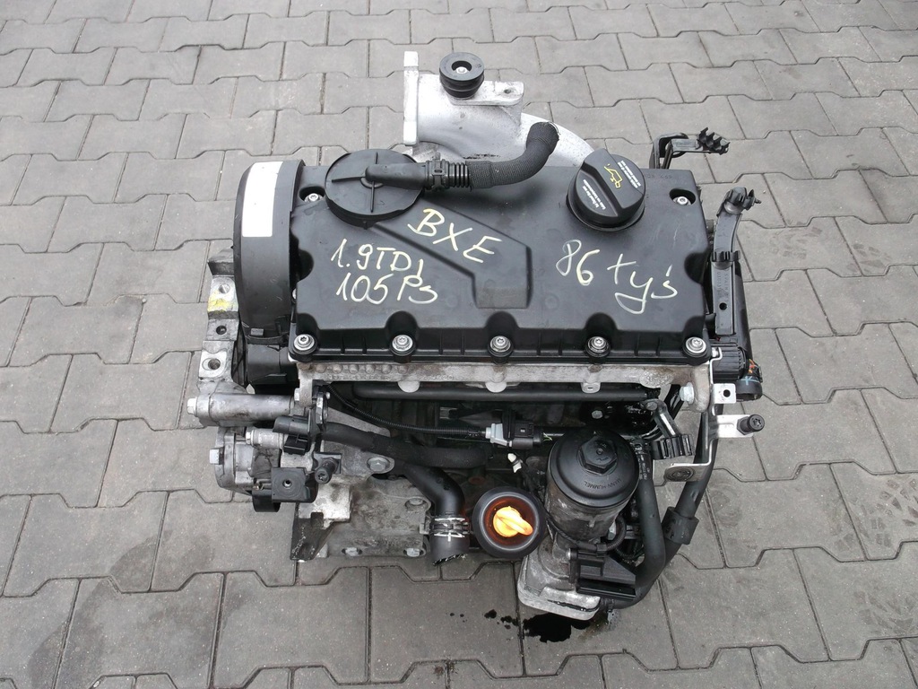 motor bxe vw audi skoda 1.9 tdi 105 km 86 mil km  (#)