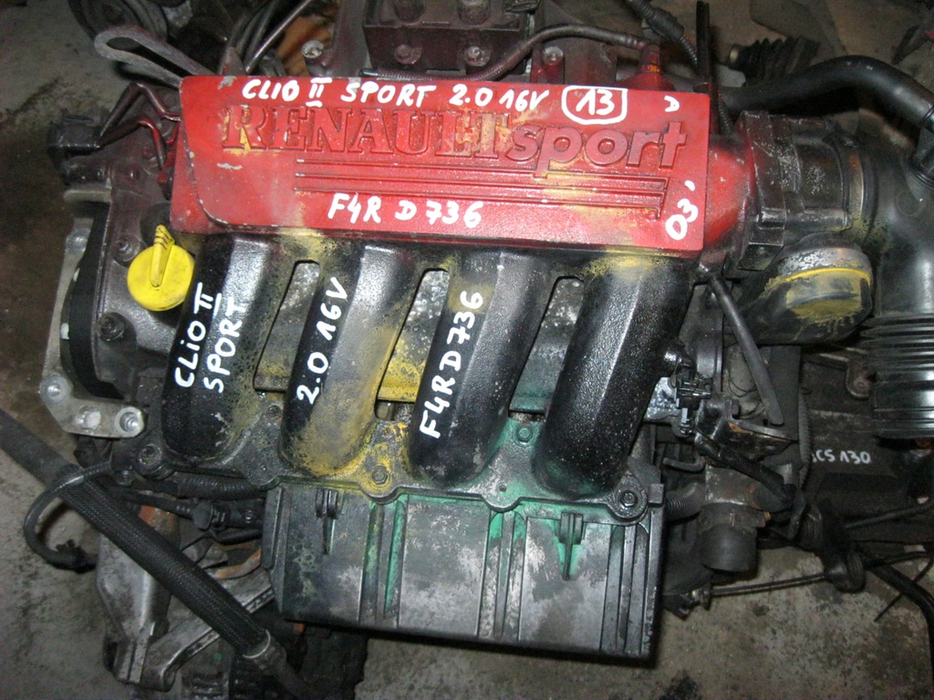 motor f4r d 736 2.0 16v clio ii sport compl.  (#)