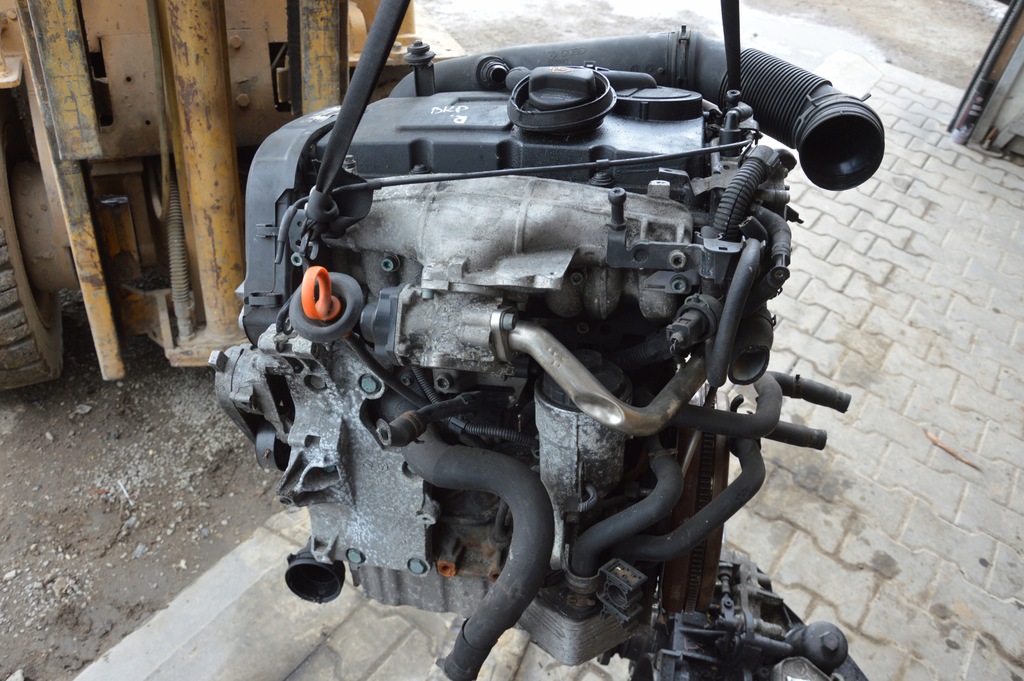 vw passat b6 2.0 tdi motor compl. bkp  (#)