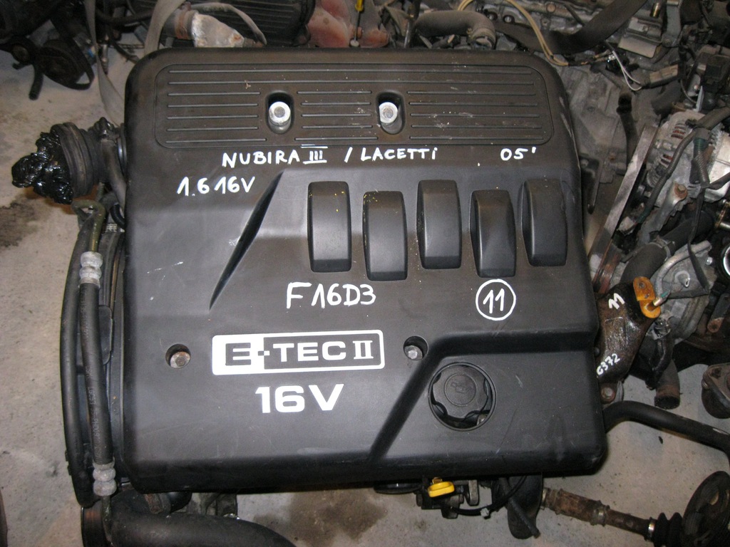 motor f16d3 nubira iii 1.6 16v e-tec ii compl.  (#)