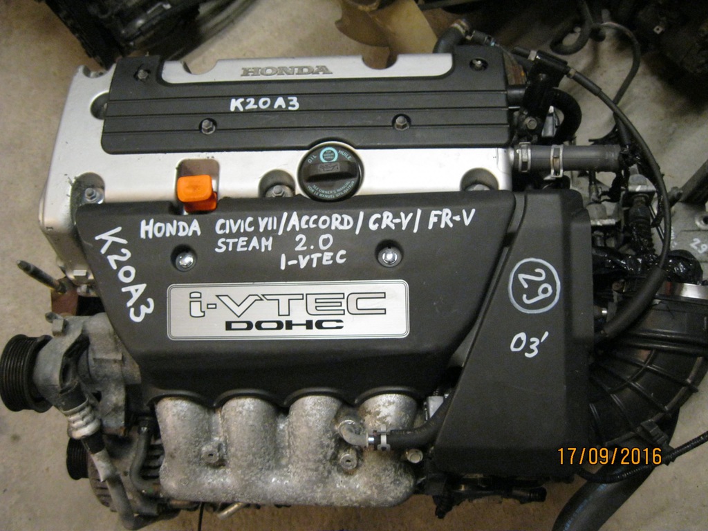 motor k20a3 2.0 i-vtec civic vii accord compl.  (#)