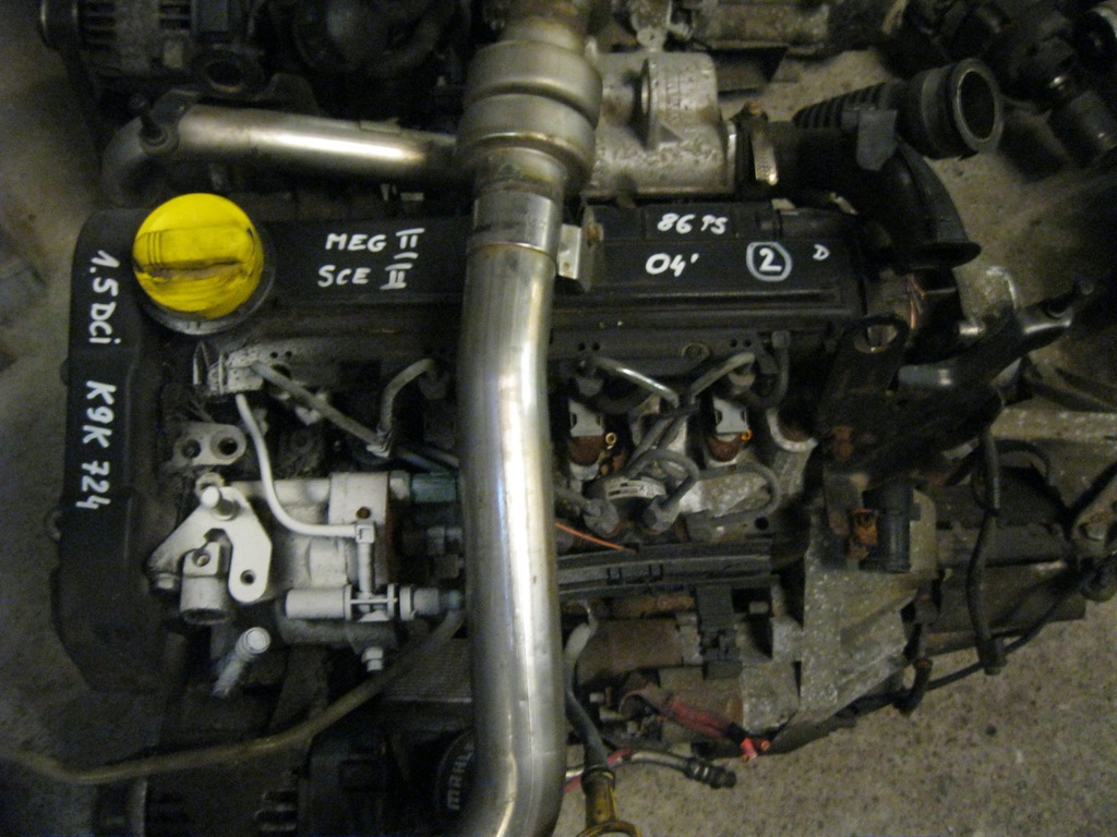 motor k9k 724 1.5 dci megane ii scenic compl.  (#)