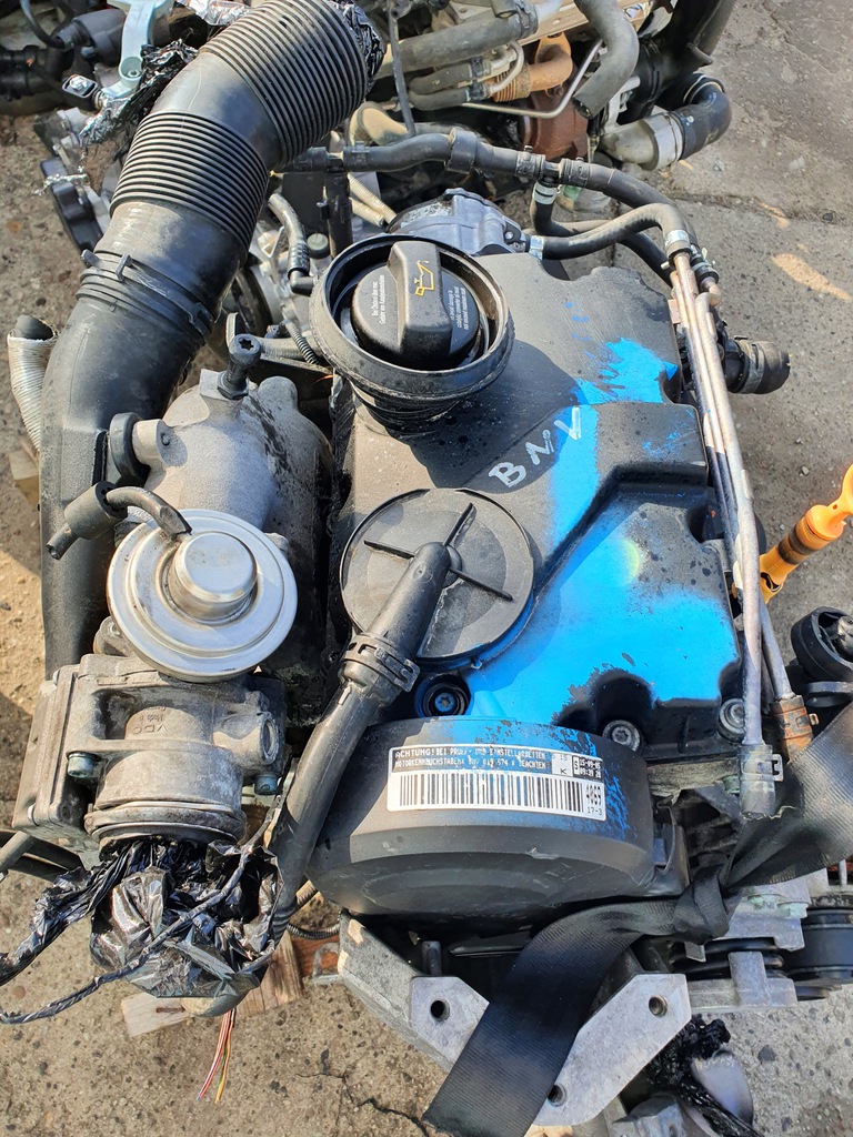 motor vw polo 9n skoda fabia ii 1.4 tdi bnv compl.  (#)