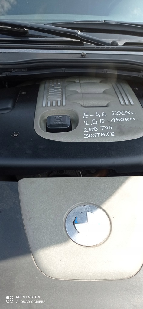 motor bmw e-46 2.0d m47 d20 tu 200mil. 2003r.  (#)