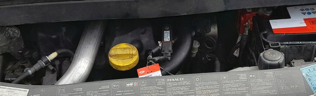 renault modus 2005r. motor 1.5 dci motor pelado deznudo k9k760  (#)