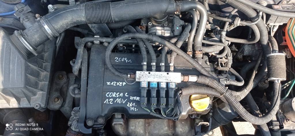 motor corsa c 1.2 16v z12xep 2004r. 261mil.  (#)