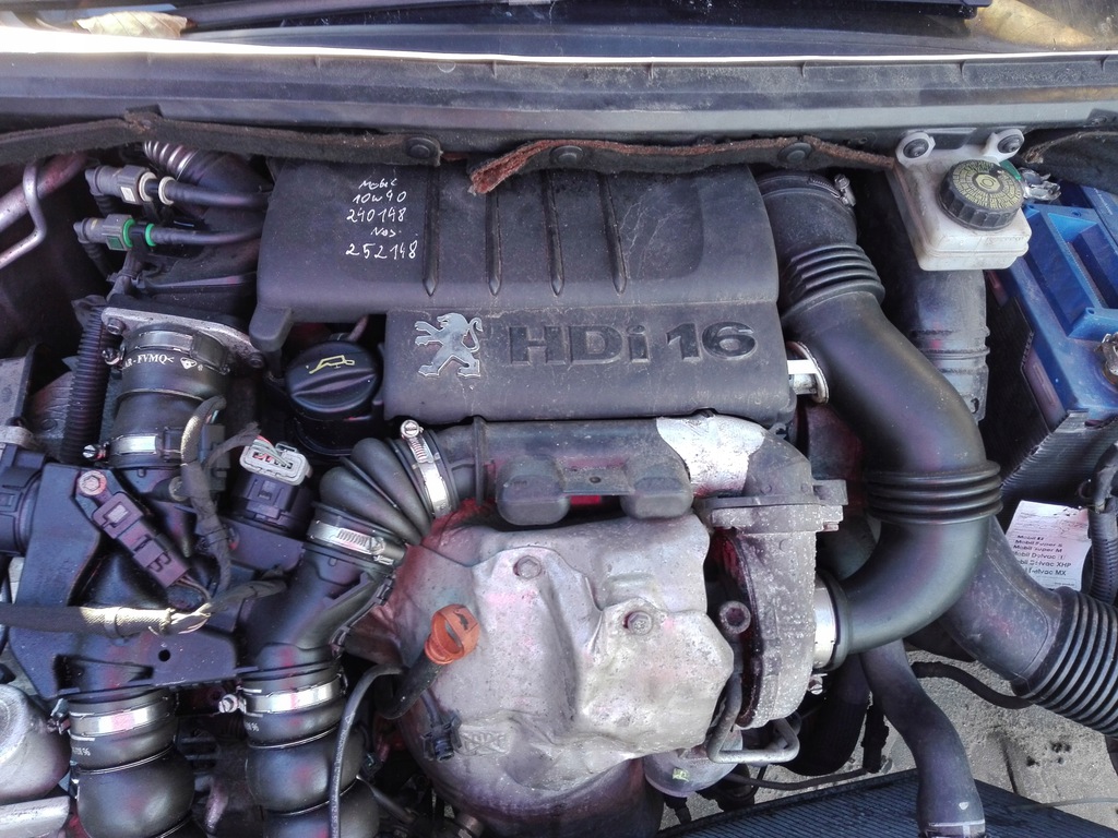 motor 1.6 hdi 110 km 9hz peugeot 307 sw restyling 2007  (#)