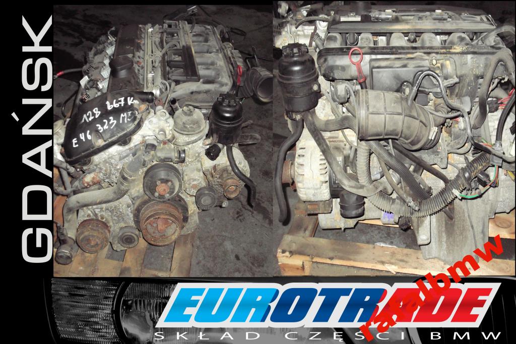 bmw e39 e46 25i motor 256s4 128000km  (#)