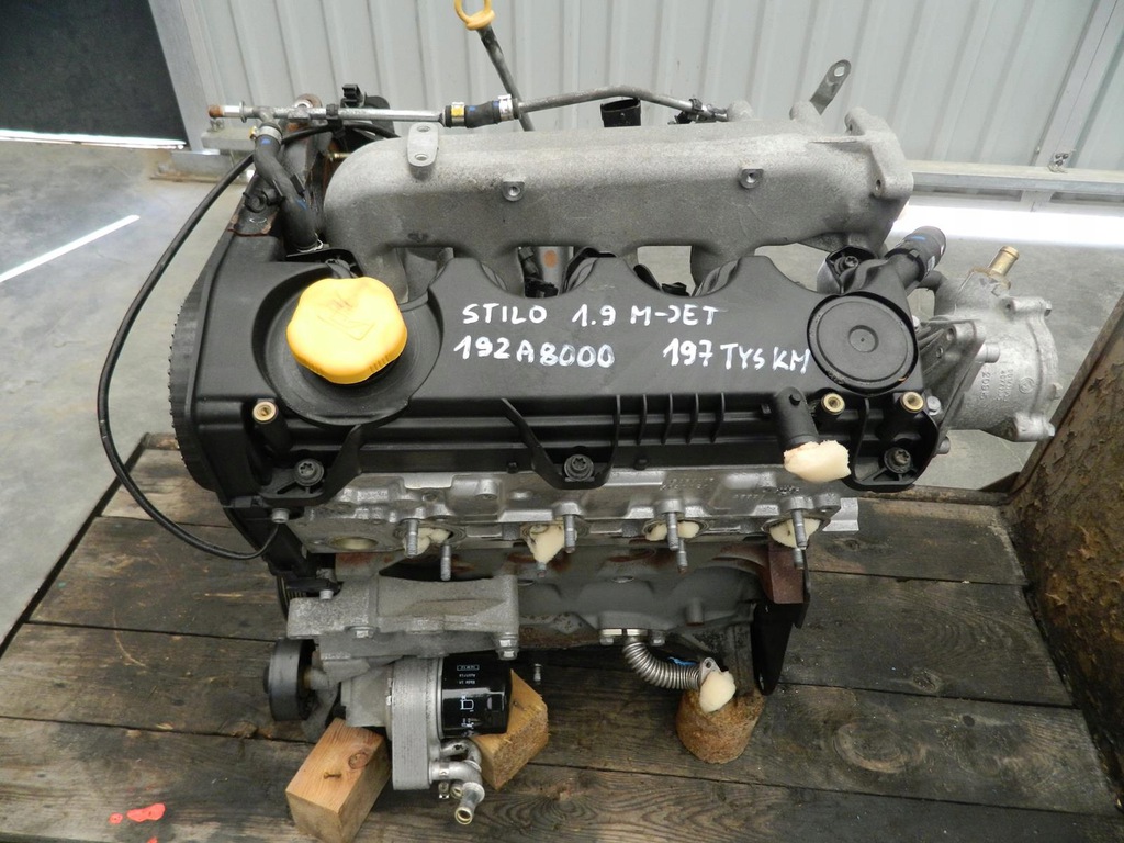 motor 192a8000 fiat stilo 1.9 8v m-jet 197 mil km  (#)