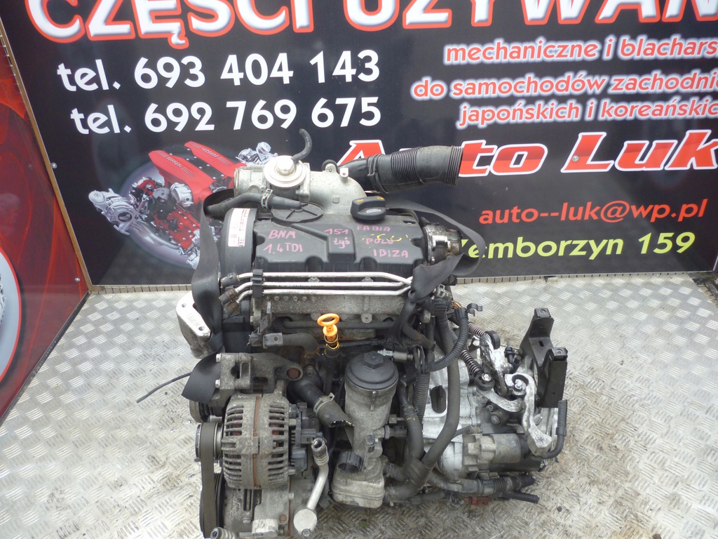 motor vw polo ibiza fabia 1.4 tdi bnm  (#)