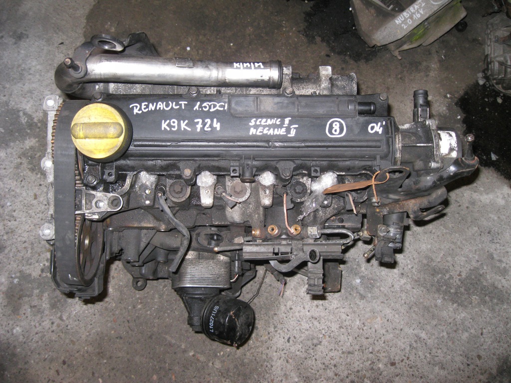 motor k9k724 1.5 dci renault scenic ii megane ii  (#)