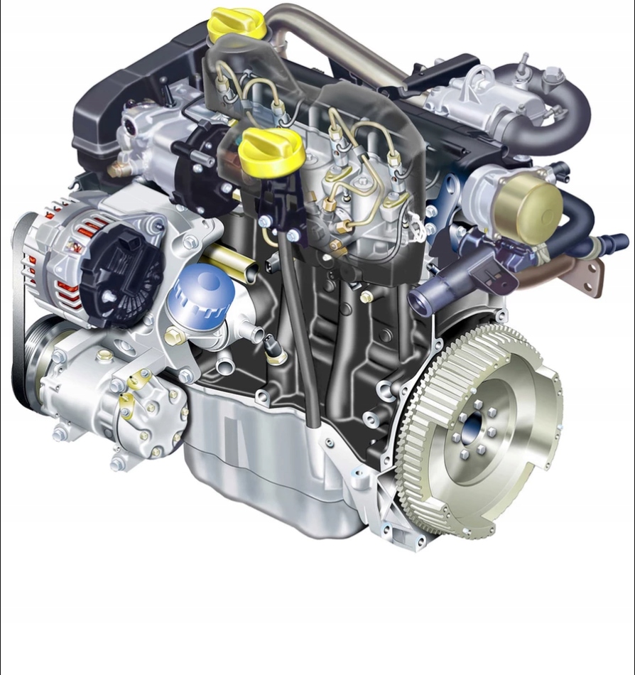 motor 1.5 dci renault twingo modus 06-11r 70 mil  (#)