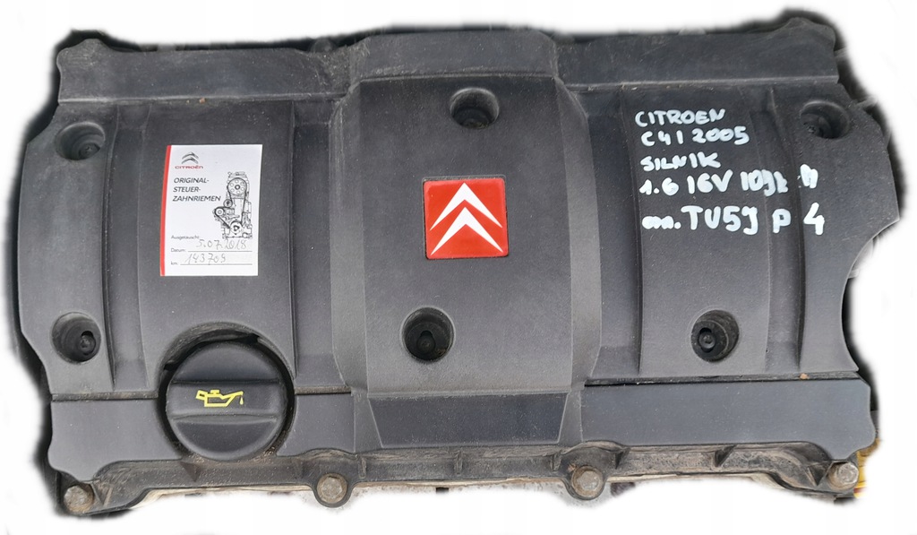 citroen c4 i 2005r. 1.6 109km motor tu5jp4 motor pelado deznudo  (#)