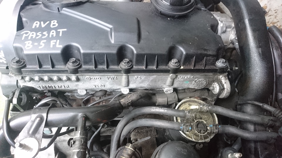 motor 1.9 tdi 101ps vw passat b5 fl audi a4 avb  (#)