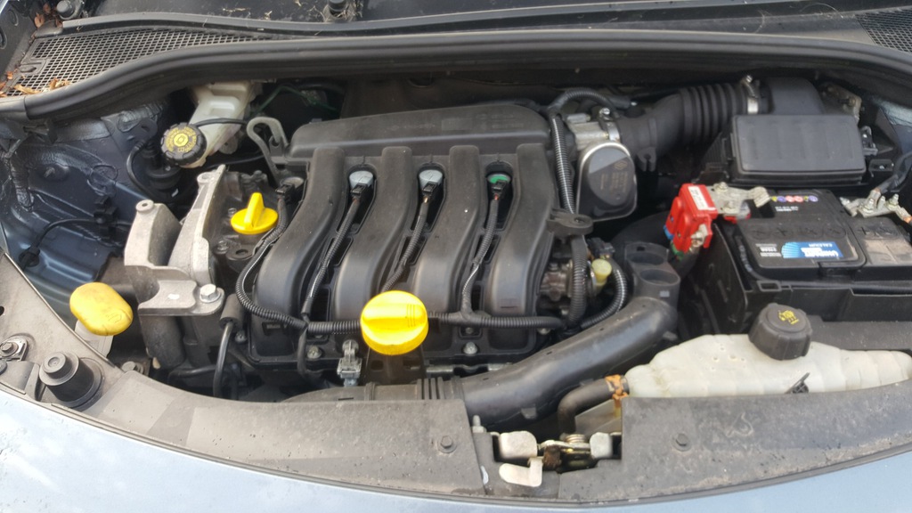 renault modus clio iii motor 14 16v 60 mil  (#)