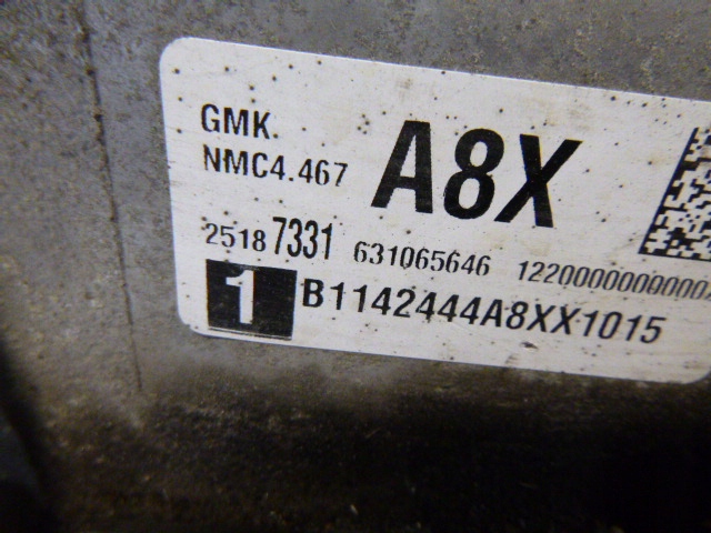 opel mokka mokka x caja de cambios a8x 1.6 gasolina  (#)