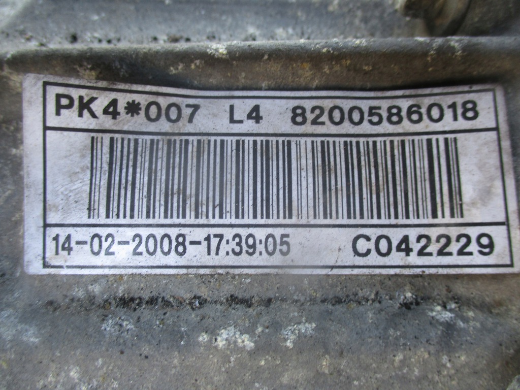 caja de cambios renault laguna iii 2.0 dci pk4007  (#)