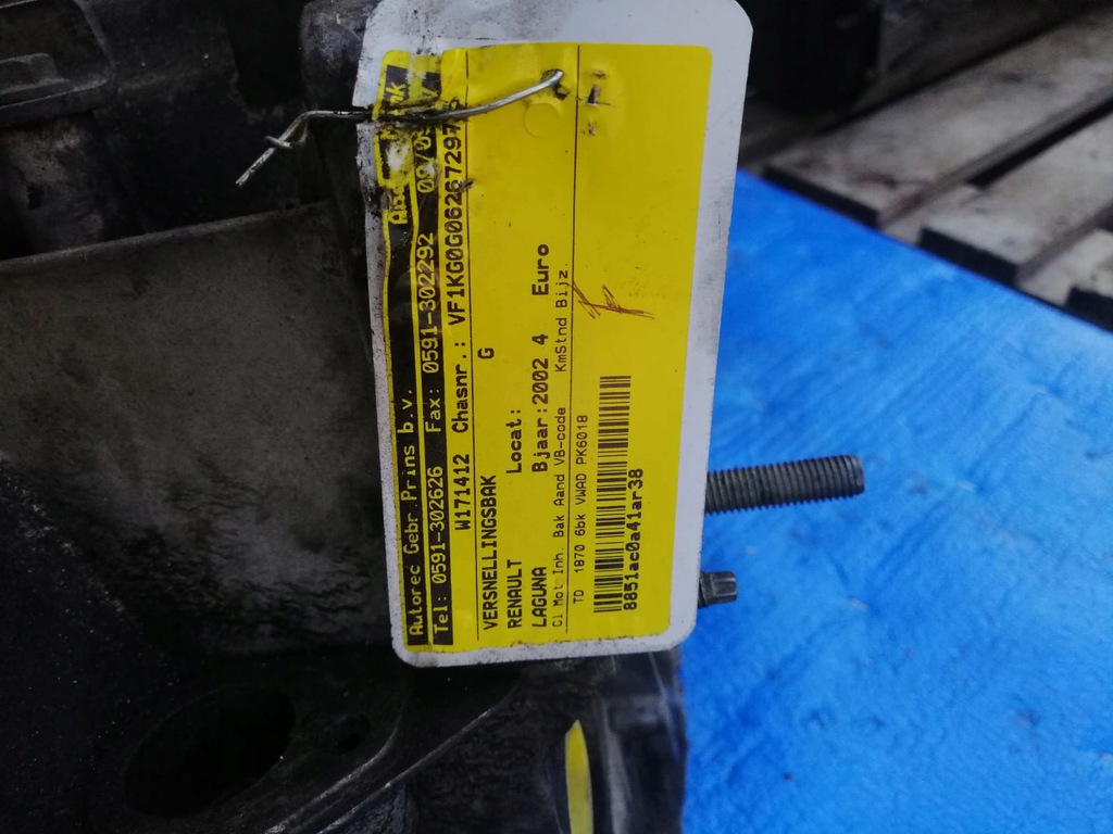 renault laguna ii 1.9 dci caja de cambios pk6018  (#)