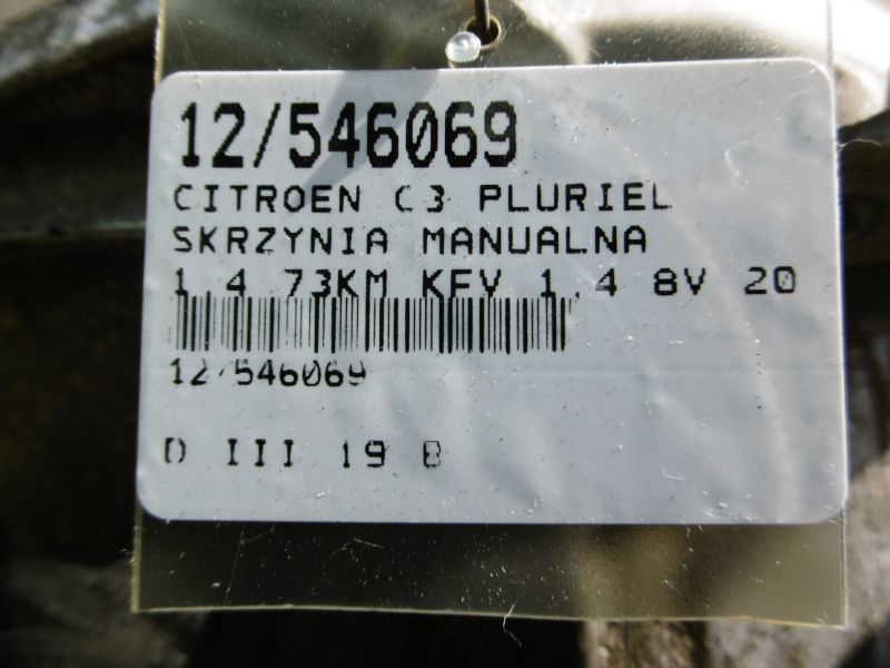 c3 pluriel caja de cambios manual 14 8v 20cp60  (#)