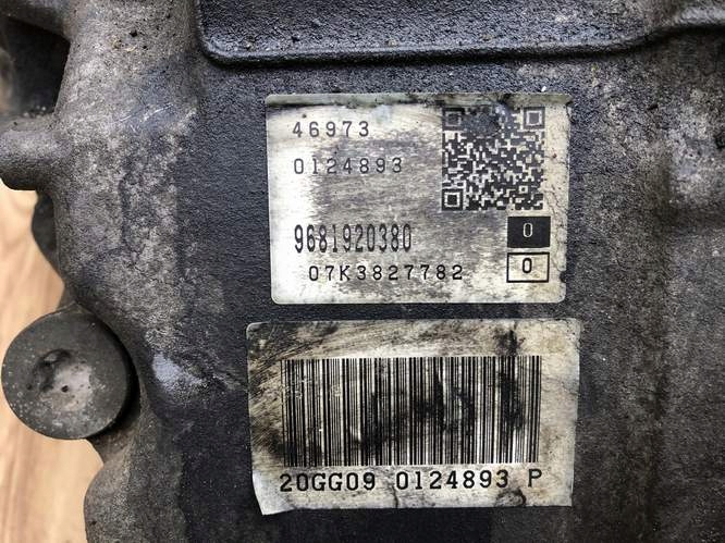 caja de cambios peugeot 607 2.7hdi 204km 20gg09  (#)