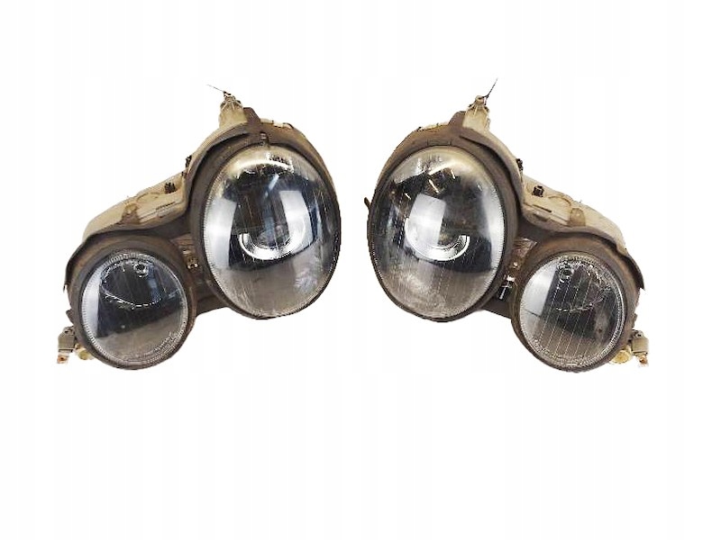  faros delanteros lote mercedes w210 ringi black (#)