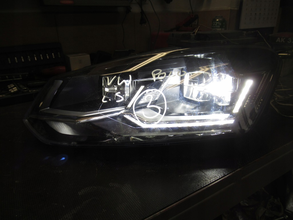 vw polo v 5 6c lift faro full led izq. 6c1941035 (#)