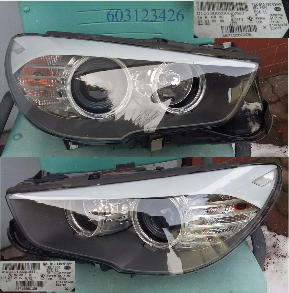 bmw 5 f07 gt faros frente der.. estandar h7 led (#)