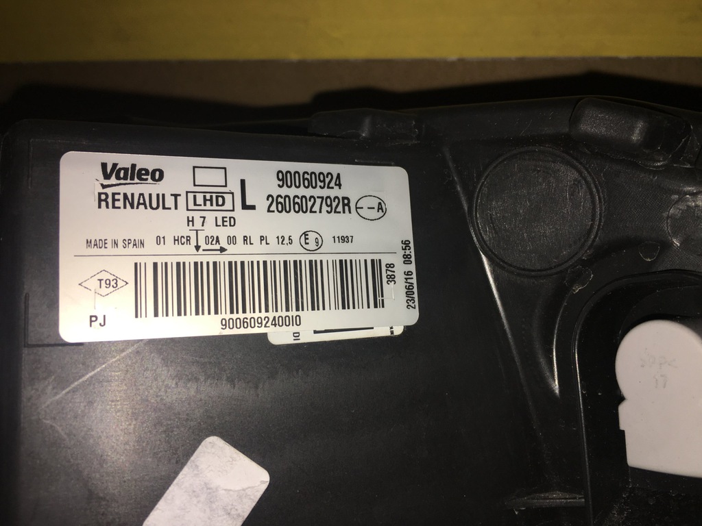 megane iv faro led h7 (#)