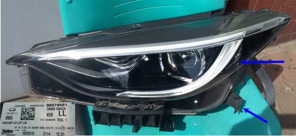  faro full led infiniti q30 izq. original (#)