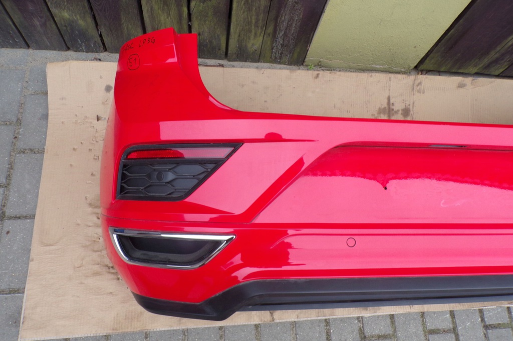 parachoque paragolpes trasero vw t roc r line 6x pdc lak: lp3g ($)