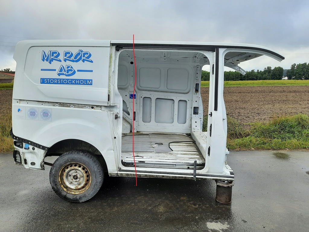 transit custom corte trasero der.  aleta ($)