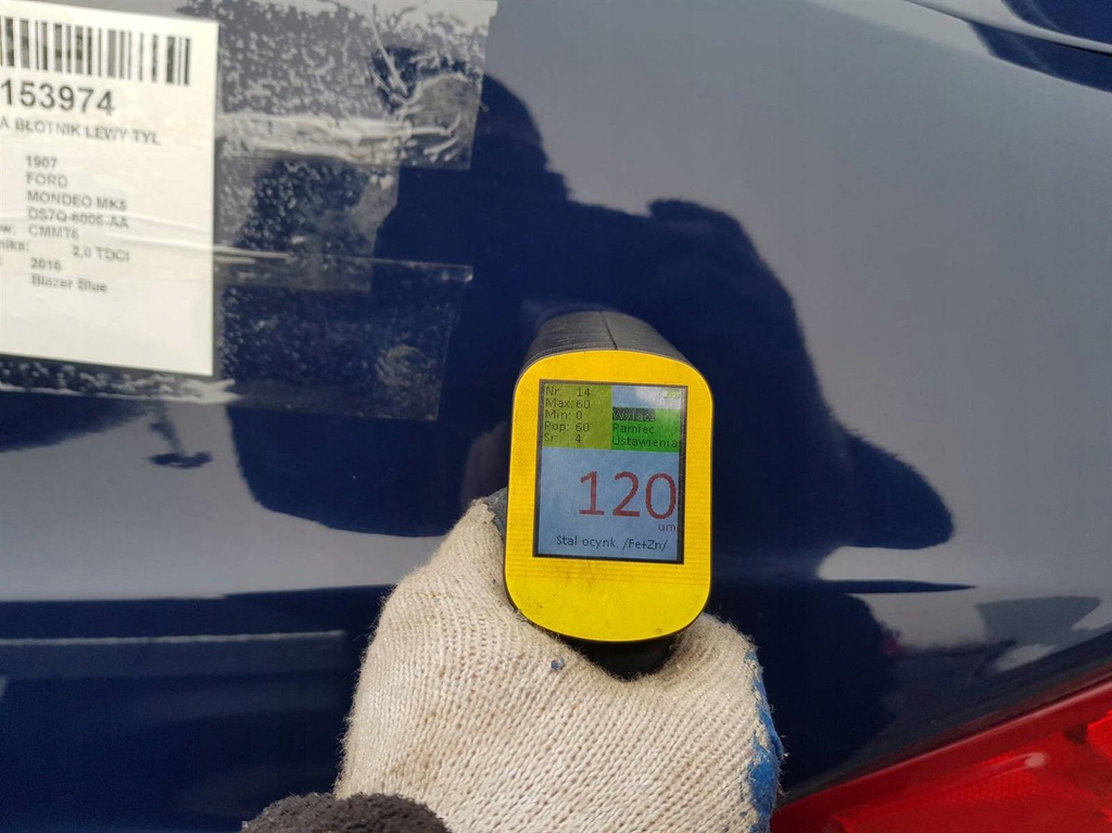 corte aleta izq.  trasero blazer blue mondeo mk5 ($)