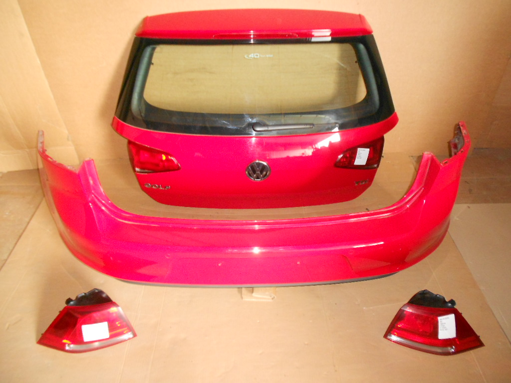 vw golf 7 vii juego  trasero solapas parachoque paragolpes pdc faros ($)