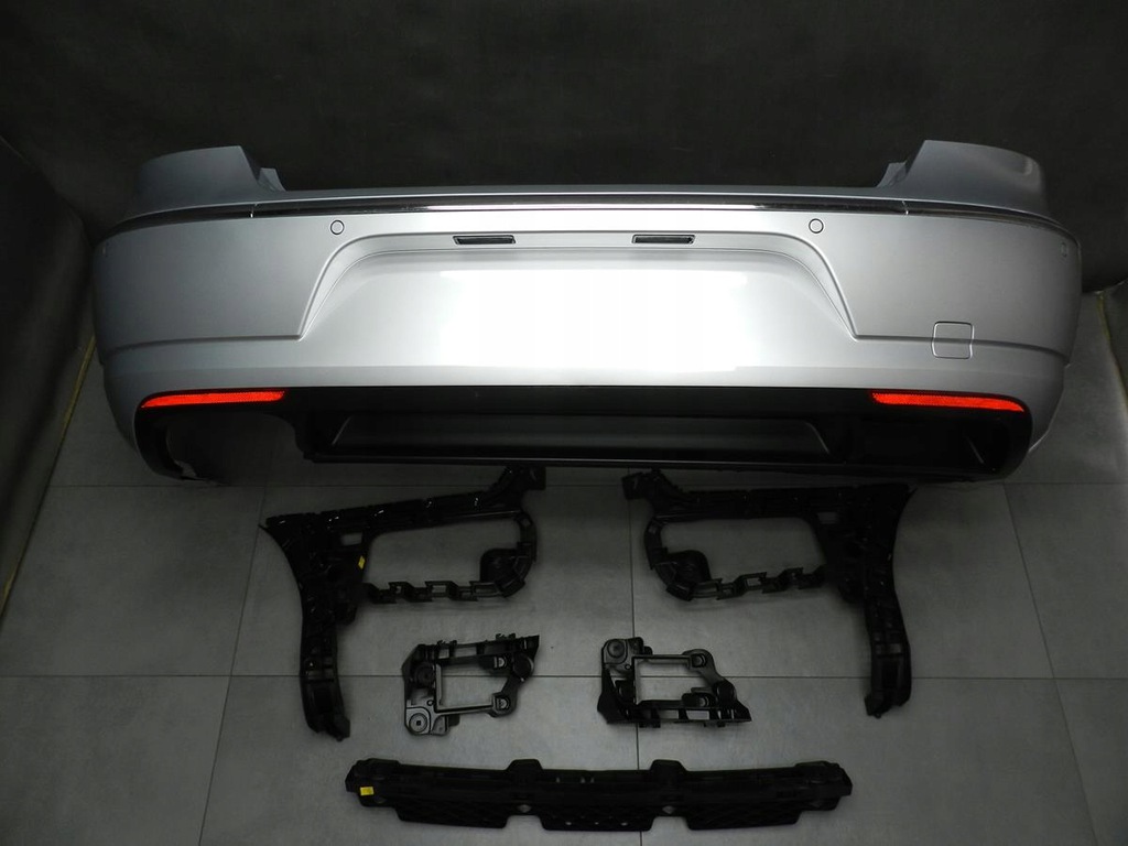 vw passat cc parachoque paragolpes trasero pdc ślizgi la7w ($)