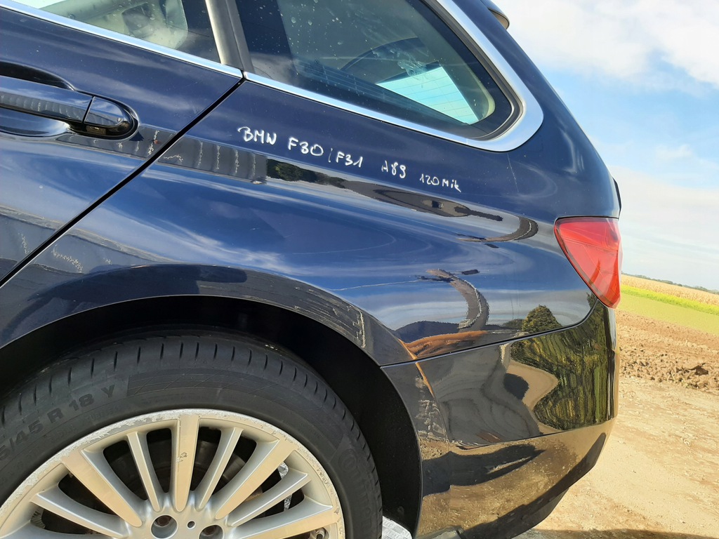 bmw f31 corte izq.  aleta izq.  trasero ($)