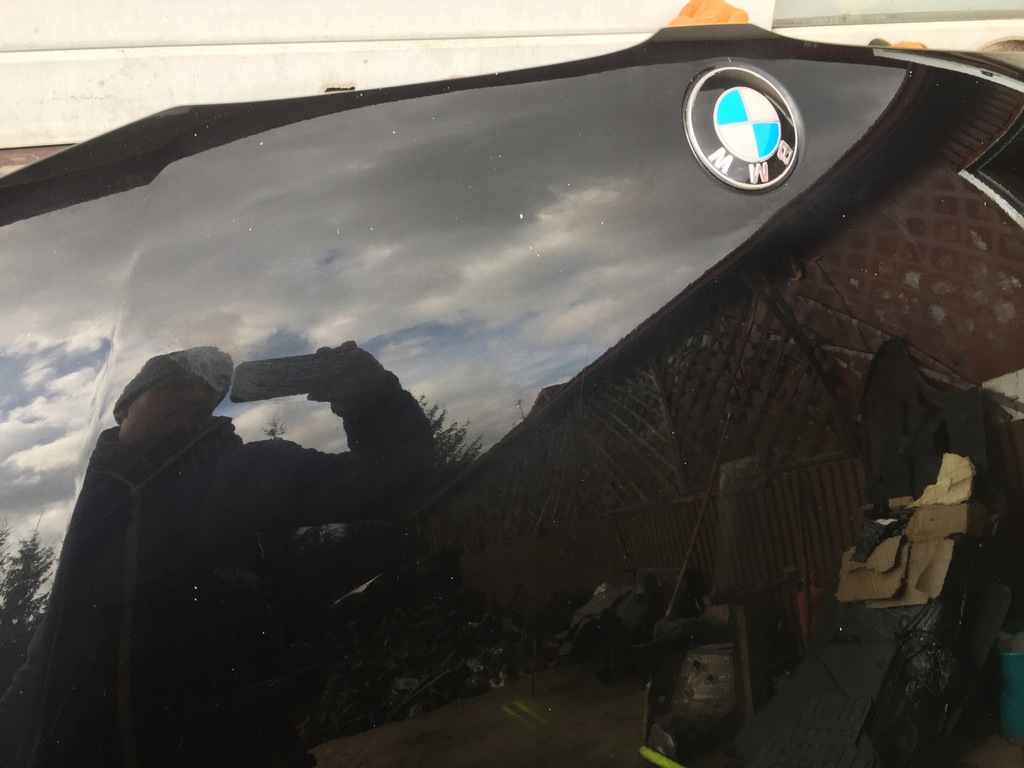 bmw e60 m5 capó original negra ładna nie robiona ($)