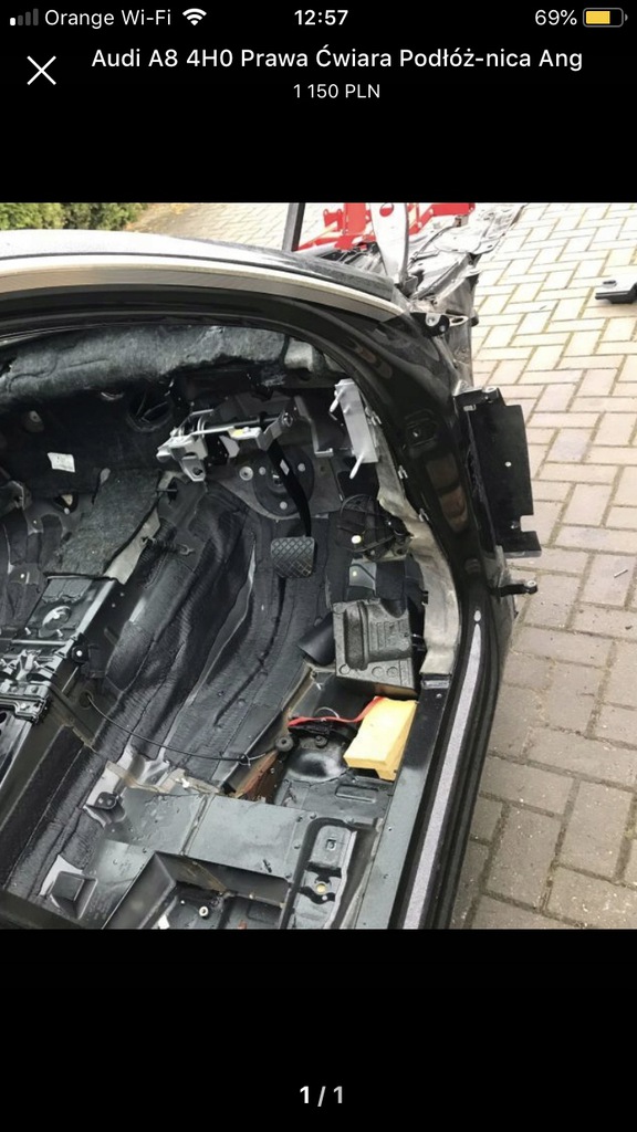 audi a8 4h0 delantal larguero der.  ($)