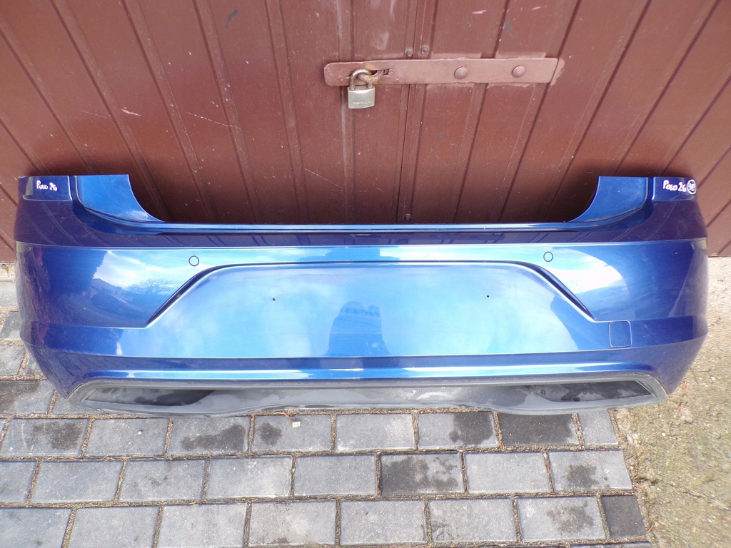 parachoque paragolpes trasero vw polo 2g vi lakier: lb5k 4pdc ($)