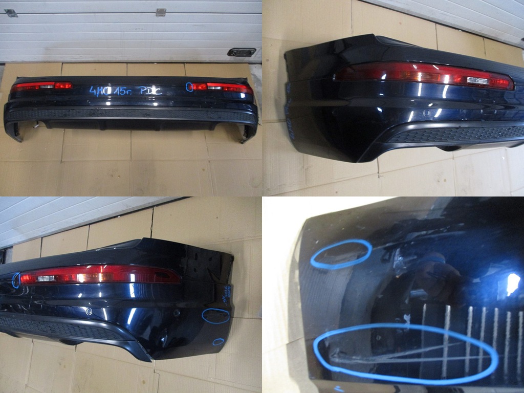 parachoque paragolpes audi q7 4m0 pdc 15r trasero ($)