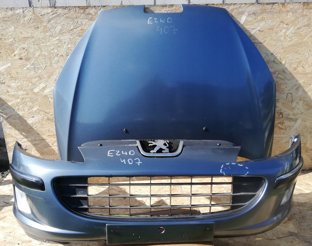 peugeot 407 capó parachoque paragolpes ezwd grafitowy 2kpl  ($)