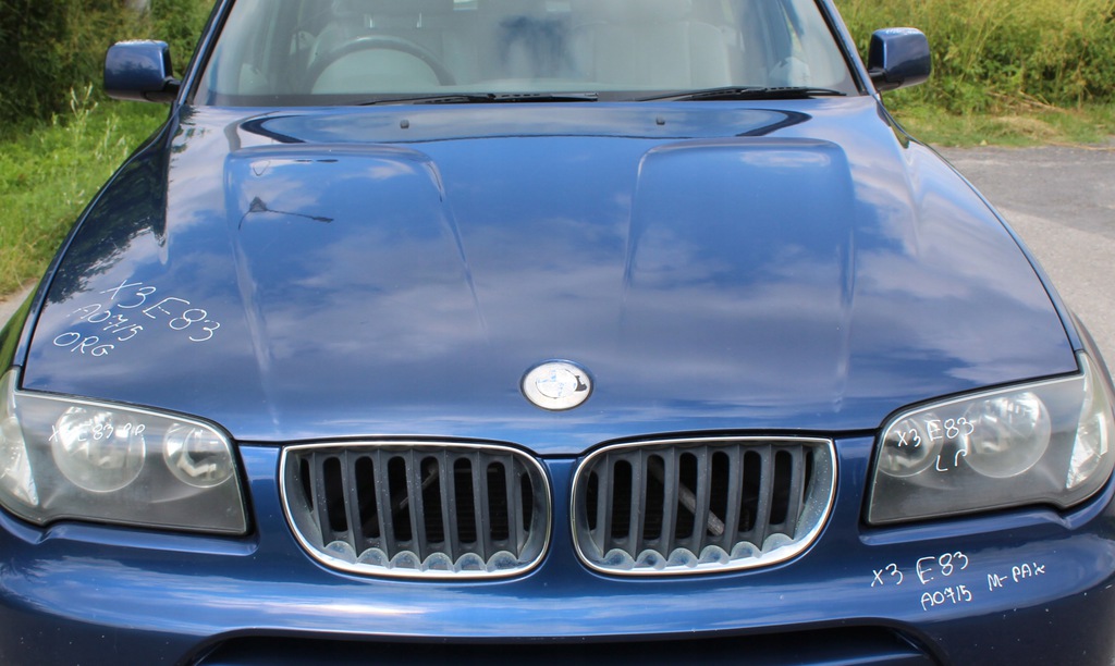 capó tapa motor bmw x3 e83 a07 mysticblau ($)