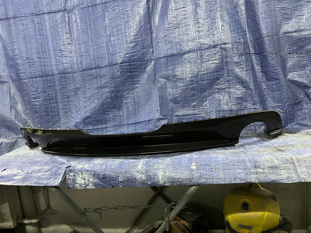 audi tt 8j dyfuzor nakladka carbon trasero ($)