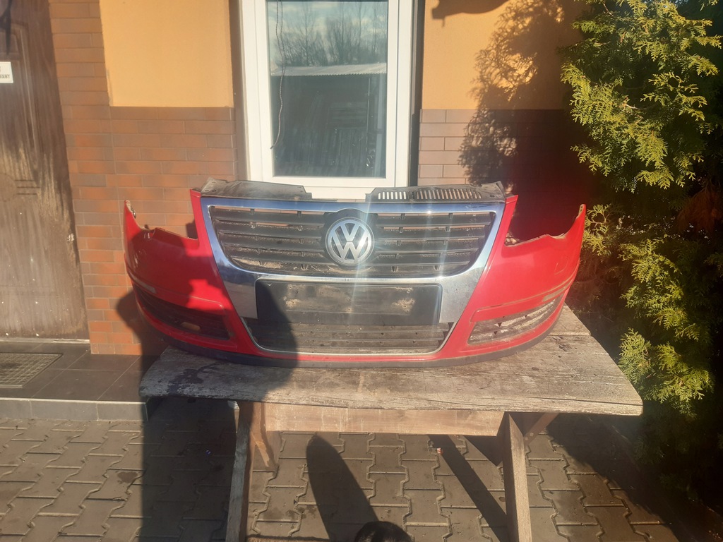 vw passat b6parachoque paragolpes delantero con spryskami  ($)