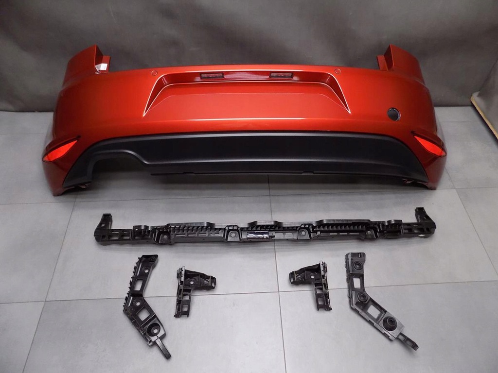 vw golf vii 7 parachoque paragolpes trasero hb la3x ślizgi kpl ($)