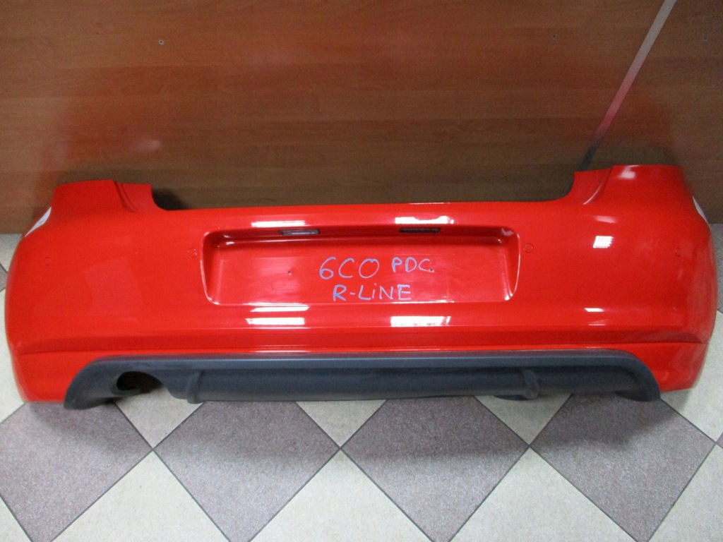 parachoque paragolpes vw polo 6c0 rline pdc trasero ($)
