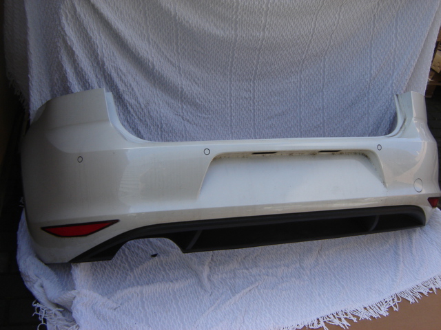 vw golf vii parachoque paragolpes completo 6pdc biały ($)