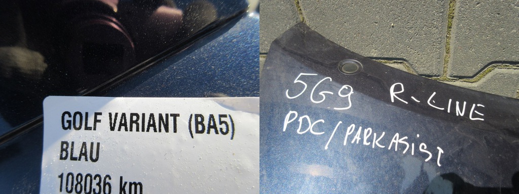 parachoque paragolpes vw golf 7 5g9 r line pdc park assist trasero ($)