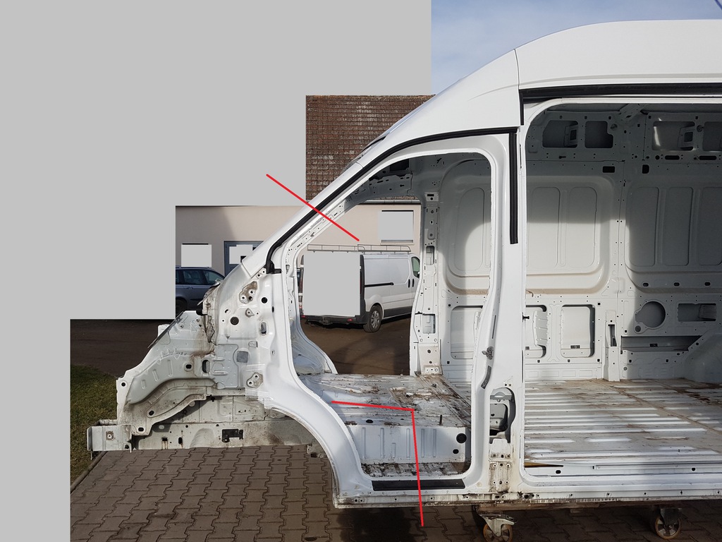transit mk8 13r  corte izq.  delantero parte delantera ($)