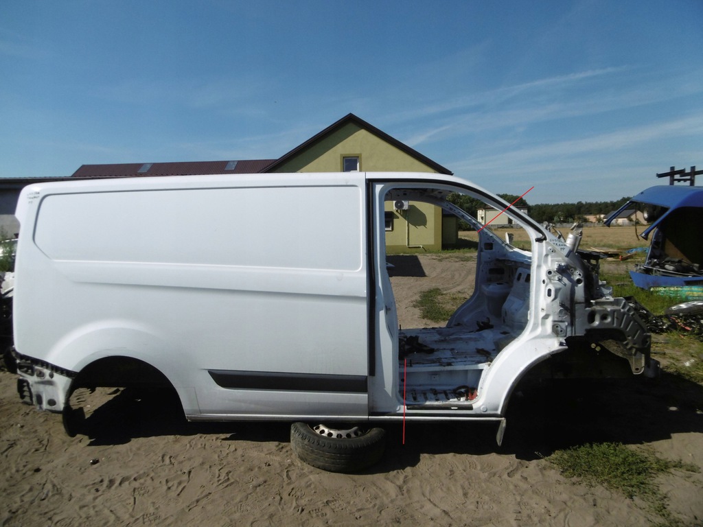 corte aleta der. trasero ford transit custom mk8 ($)