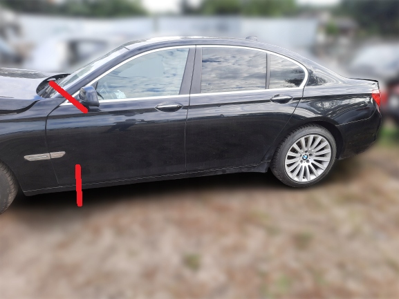 trasero con techo corte aleta trasero techo bmw f01 ($)